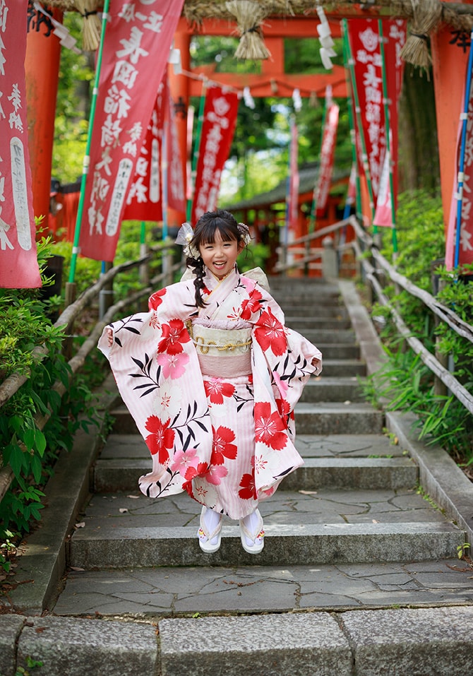 七五三のロケ撮影写真